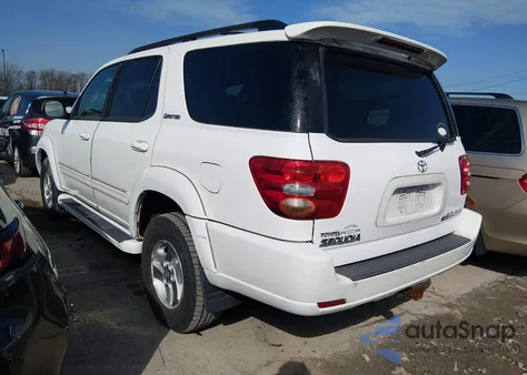 2002 Toyota Sequoia Limited V8 z USA, uszkodzony, nr VIN 5TDBT48AX2S128508